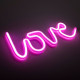 LOVE Neon - Lampe LED Décorative Rose