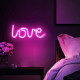 LOVE Neon - Lampe LED Décorative Rose